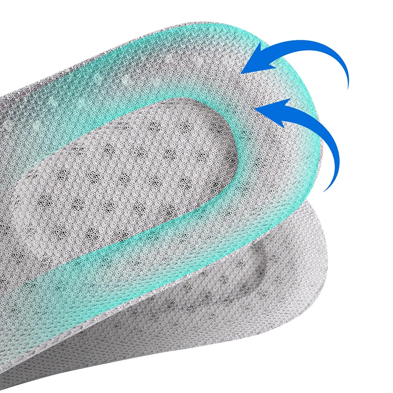 Sports Insole Shock Absorption Insoles For Shoes Wear Resisting Breathable Deodo