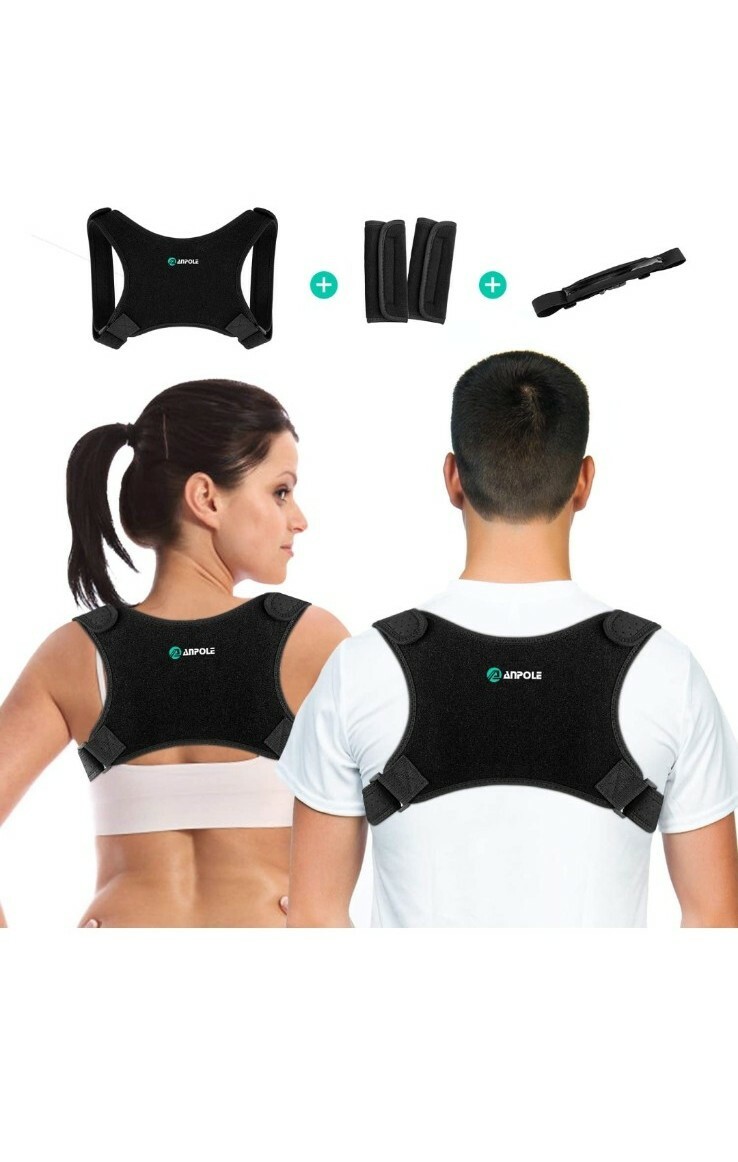 Posture Corrector for Men and Women, Comfortable Adjustable Upper Back Brace,…