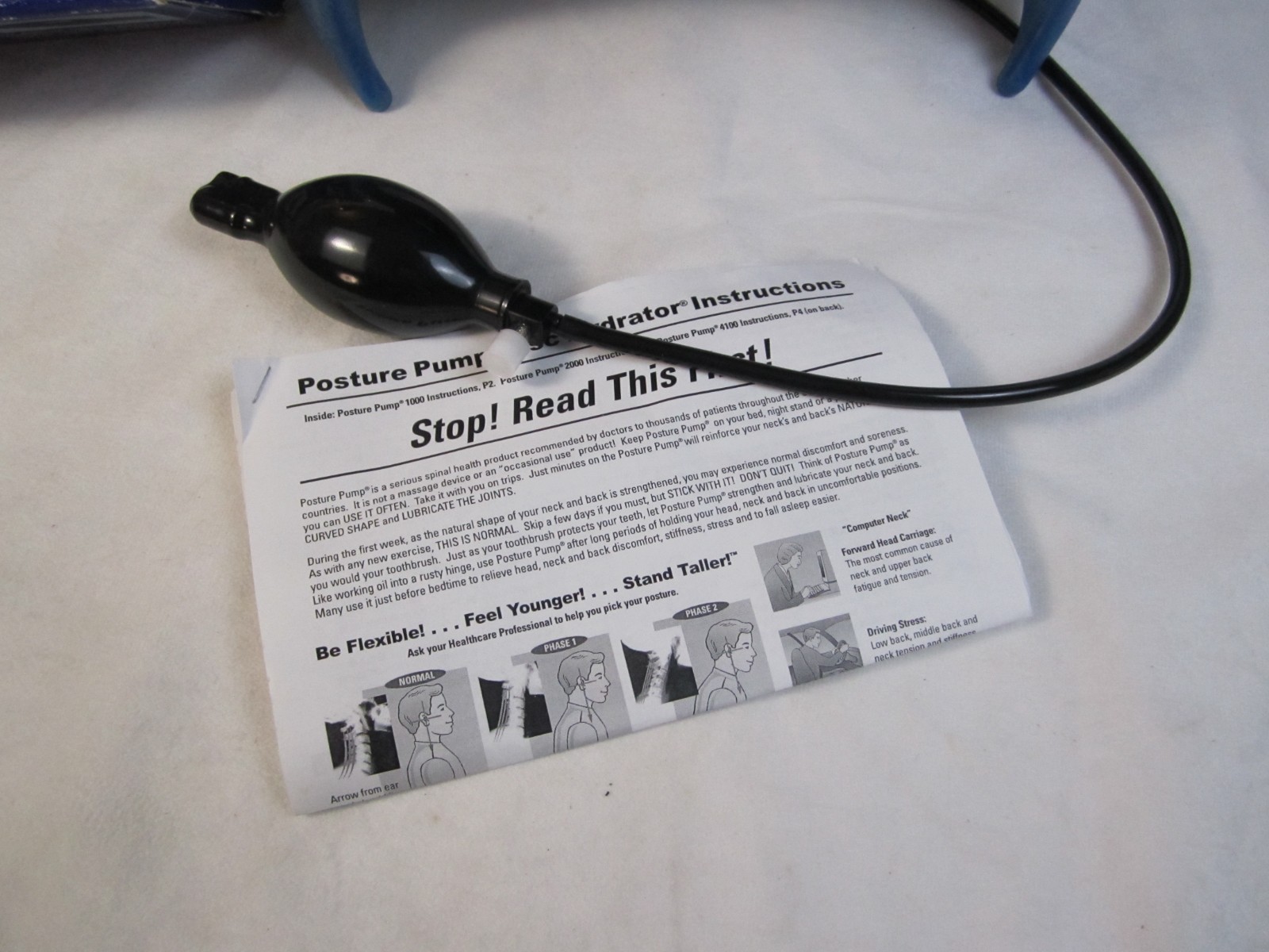 Posture Pump Neck Exerciser – Disc Hydrator – Model 1000