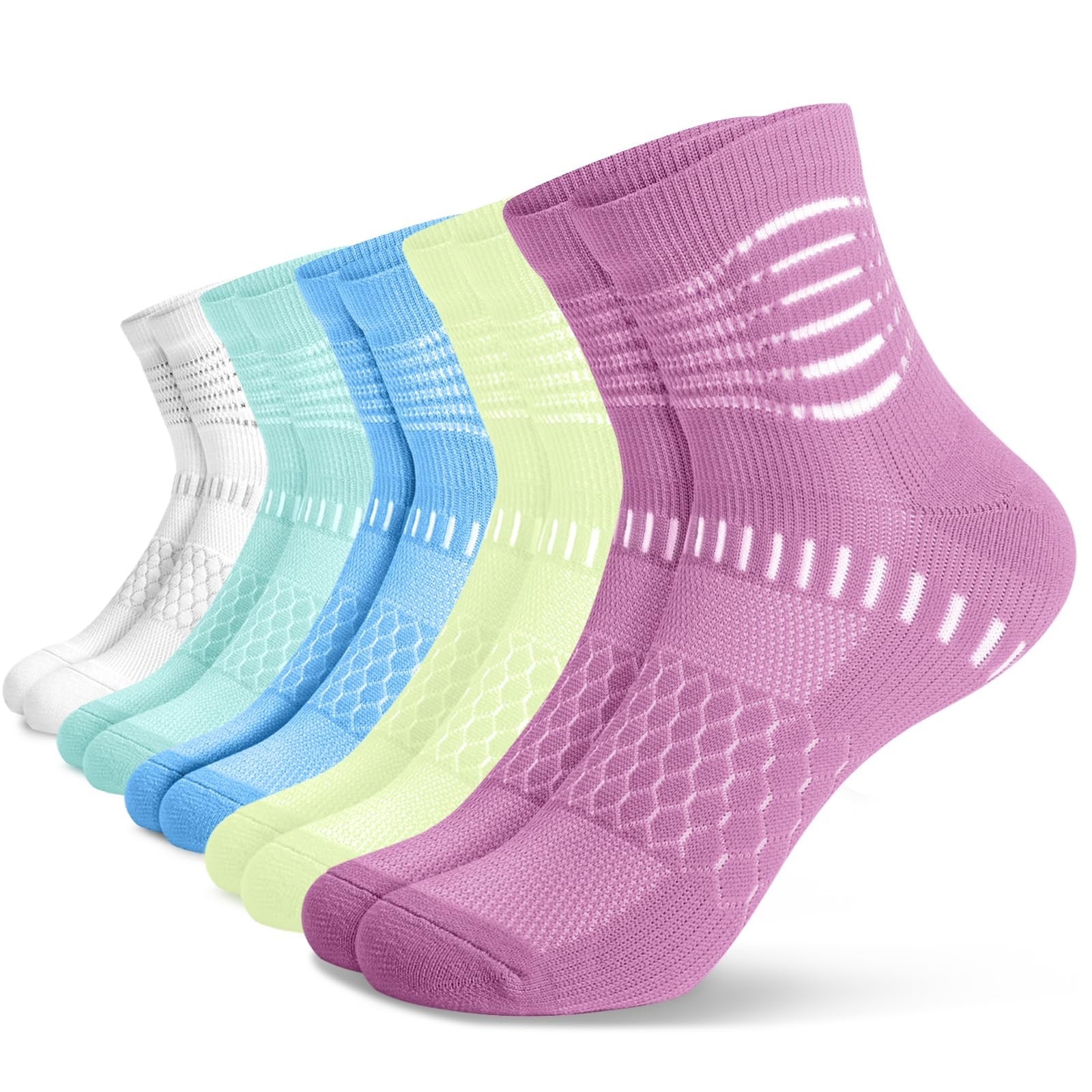 Ankle Compression Socks for Plantar Fasciitis Relief – Cushioned Athletic Runnin