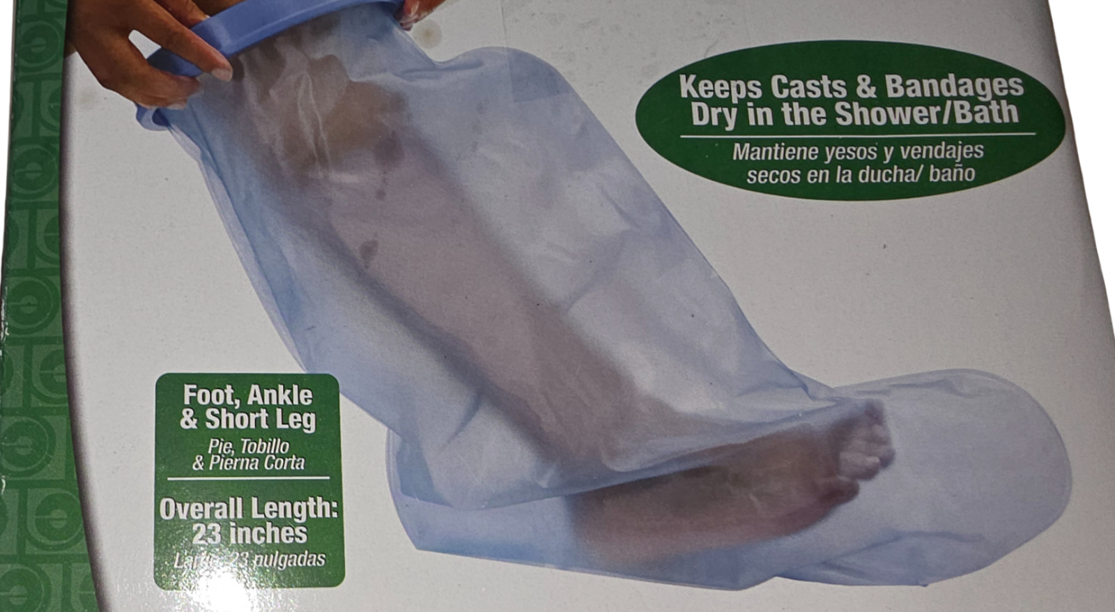 Oh So Dry! Cast & Bandage Protector – Foot, Ankle & Short Leg – 23″ – New