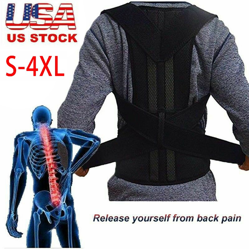 Adjustable Posture Corrector for Men – Spine, Clavicle & Shoulder Support Brace
