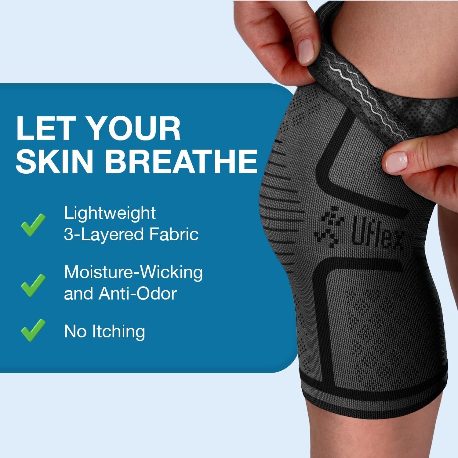 4-Way Stretch Knee Support Sleeve – Versatile Compression for Running & Recovery