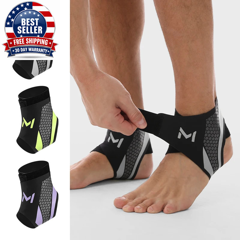 1Pc Cooper Ankle Support Compression Foot Sleeves for Men and Women Bracer Ankle