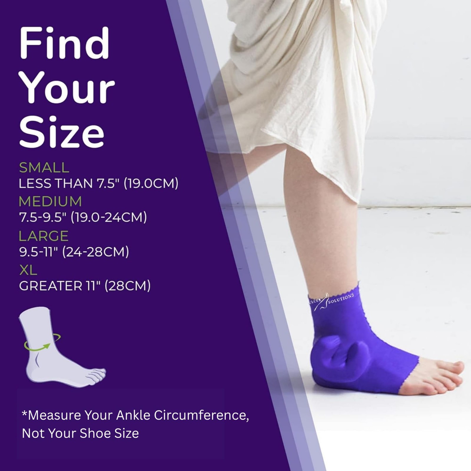 Ankle Protector for Pressure Sores – Lightweight, Stretchable Offloading Cushion