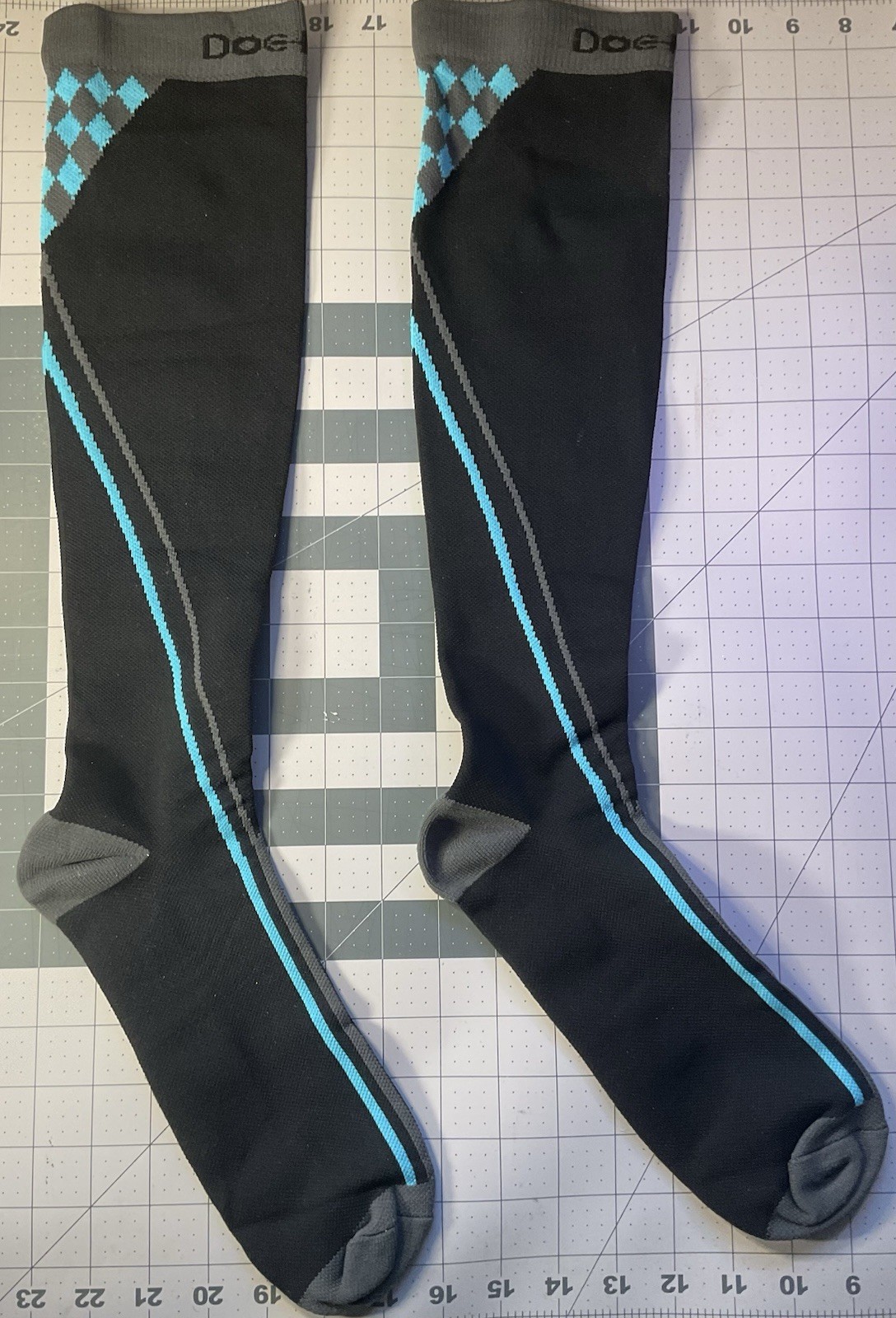 Doc Miller, Compression Close Toe Socks, Black, XL , New