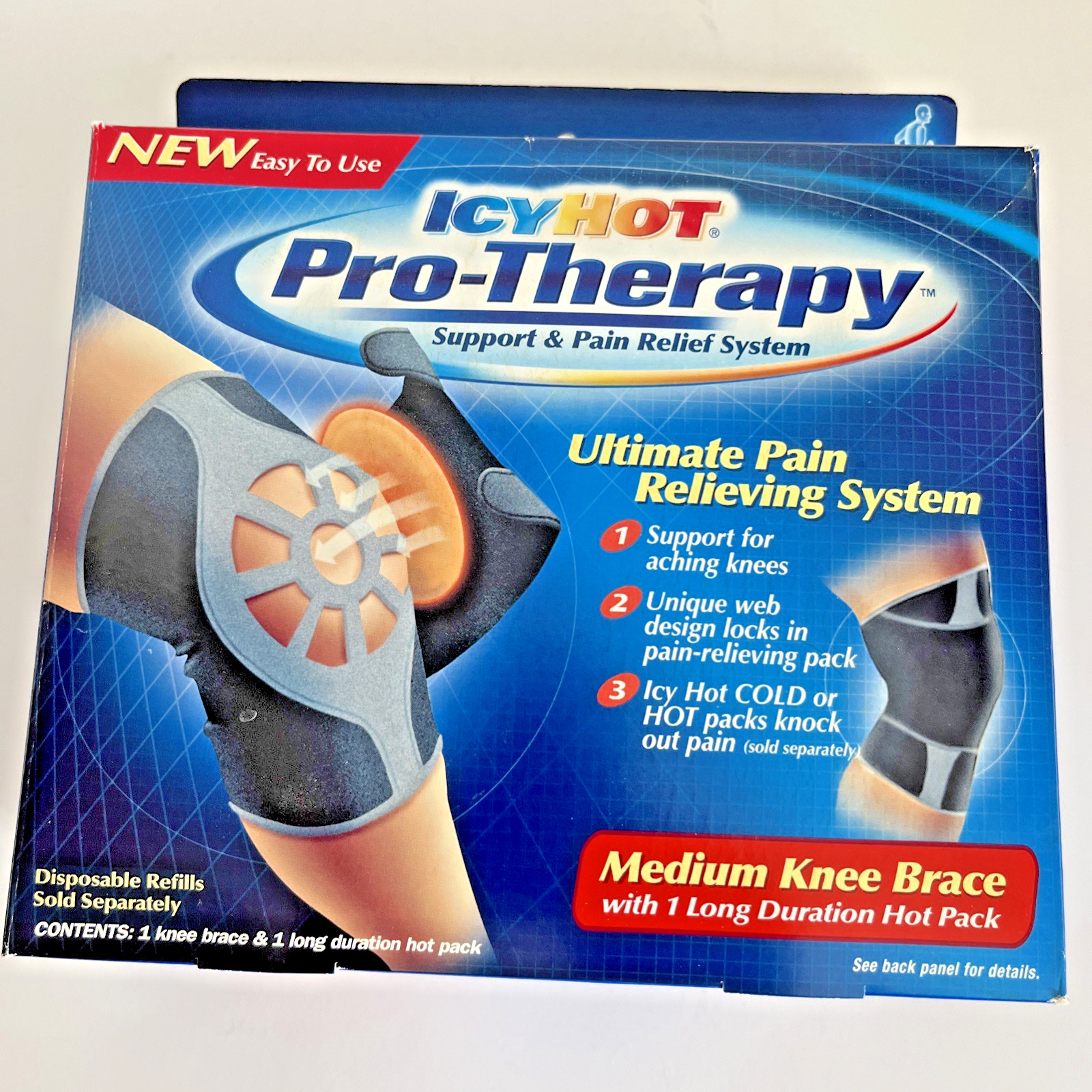 Knee Brace Compression Sleeve Joint Support Open Knee Stabilizer Wrap/ Medium