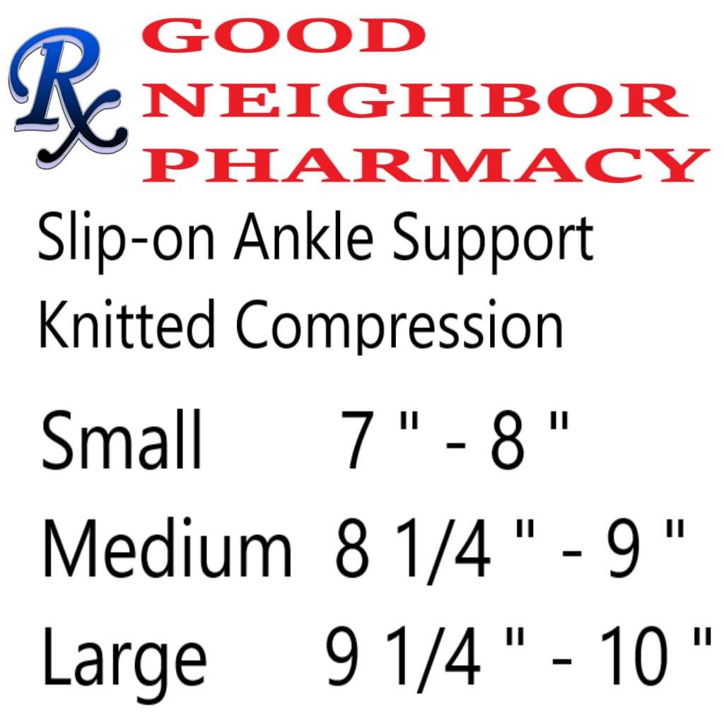 GNP Slip-on Ankle Support Knitted Compression Small