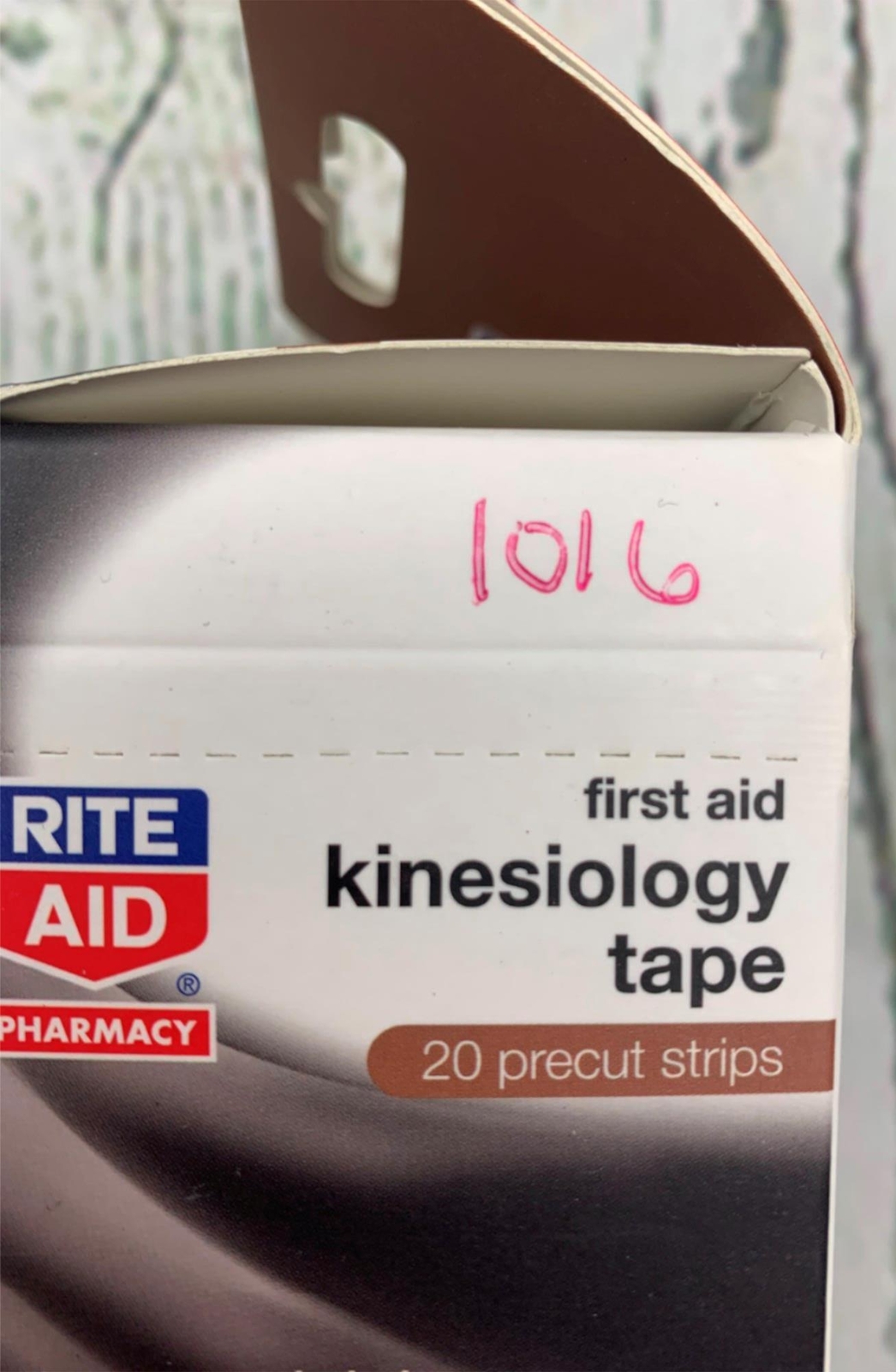 First Aid Kinesiology Tape Strips Beige 20 ct Therapeutic Athletic Tape