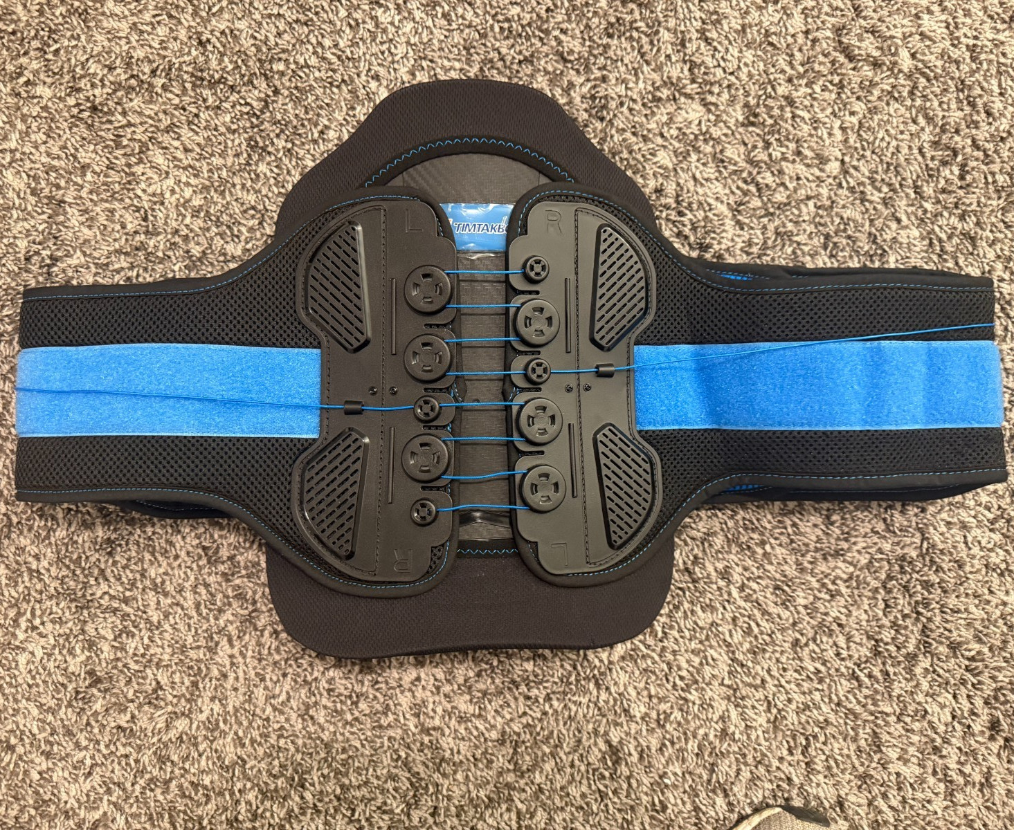 LSO Dual Pulley Back Brace Lumbar Decompression Support Belt Adjustable Fit L/XL
