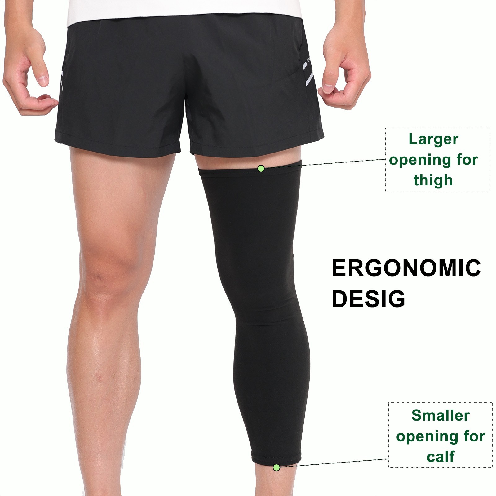 Knee Brace Undersleeve,Soft Leg Sleeves for Wearing Under Knee Brace
