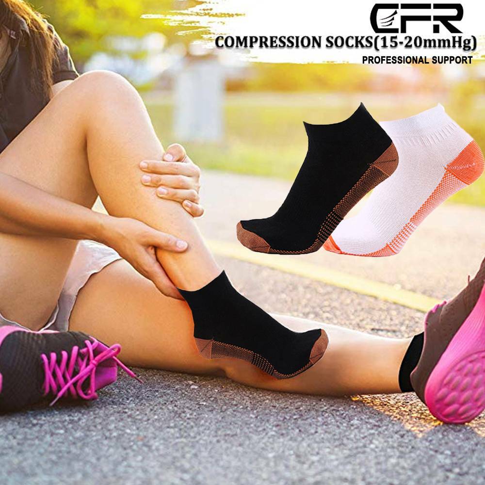 Compression Socks Plantar Fasciitis Arch Ankle Running Support Women Men Copper