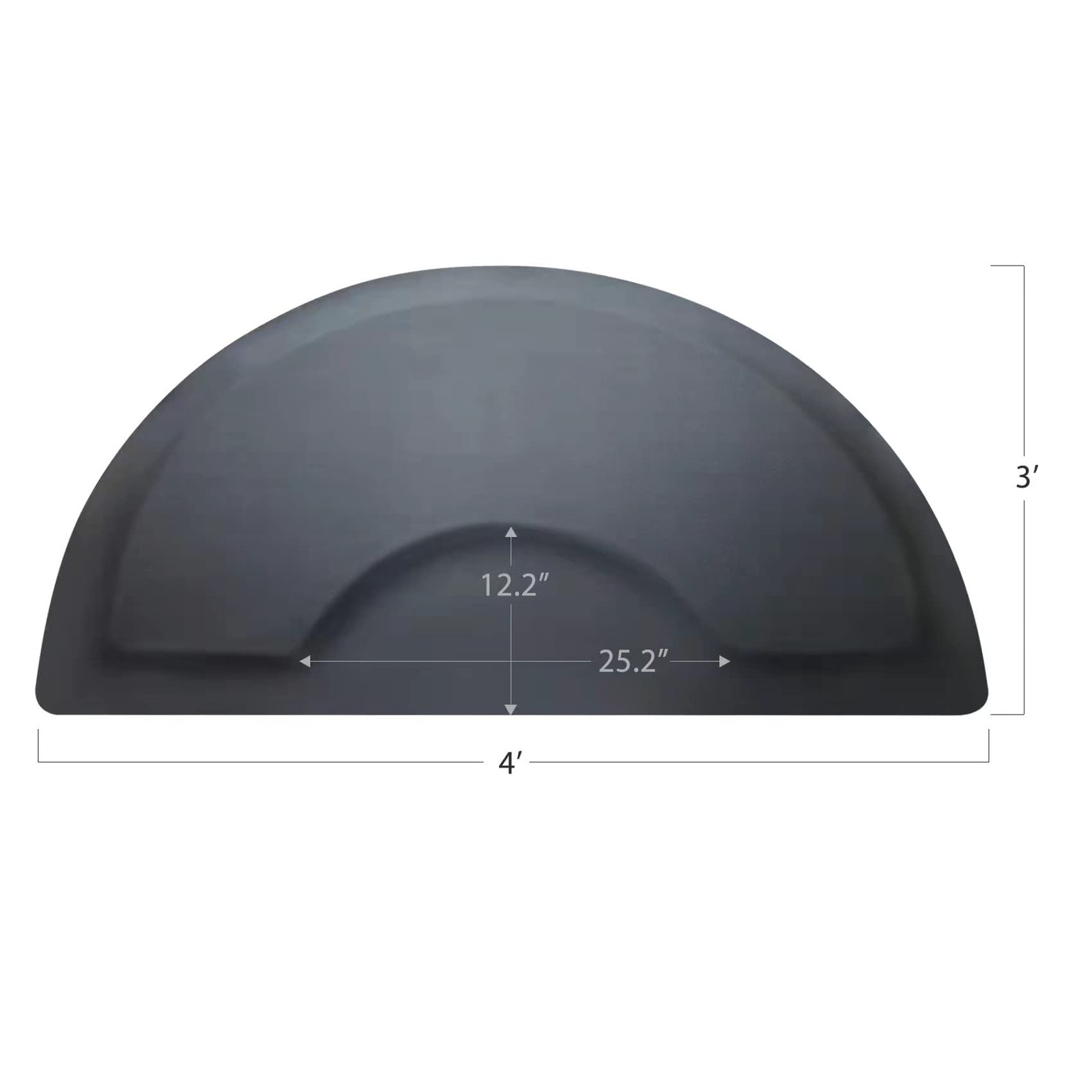 Salon Mats for Hair Stylist Anti Fatigue Standing 3’x4′ 3’x4’x1/2″, Black