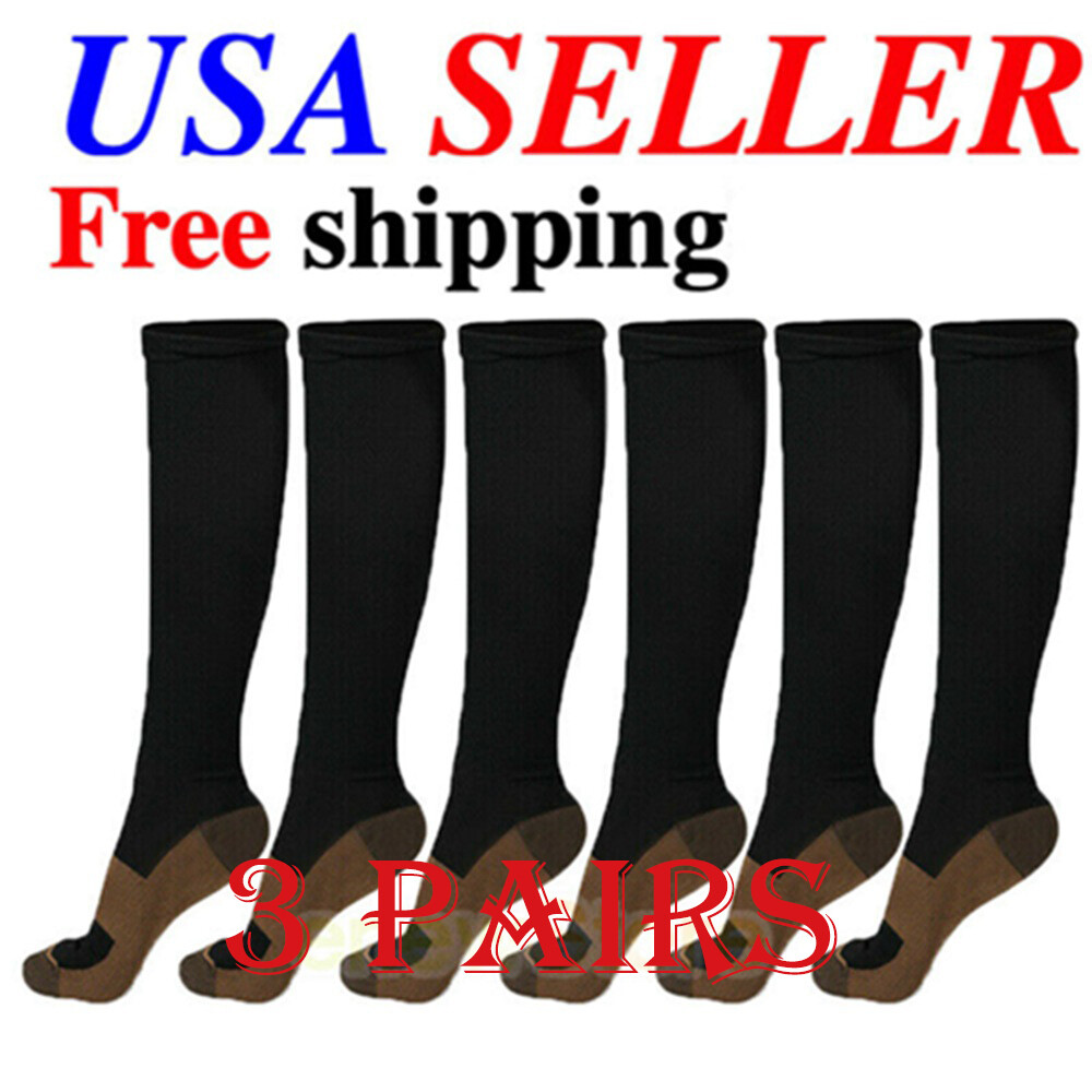 Men Compression Socks Blood Circulation Pressure Stockings for Nursing S/M-L/XL