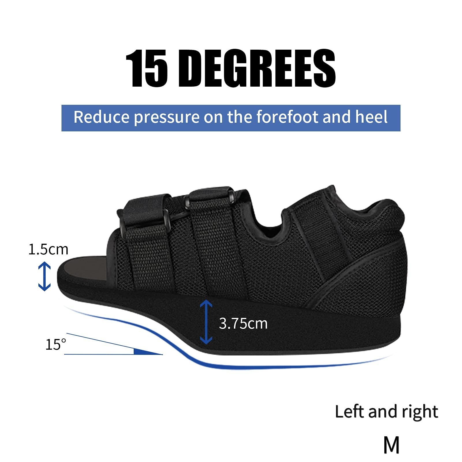 Offloading Post Op Shoe Forefoot Foot Shoes for Broken Toe Surgery Non Weight…