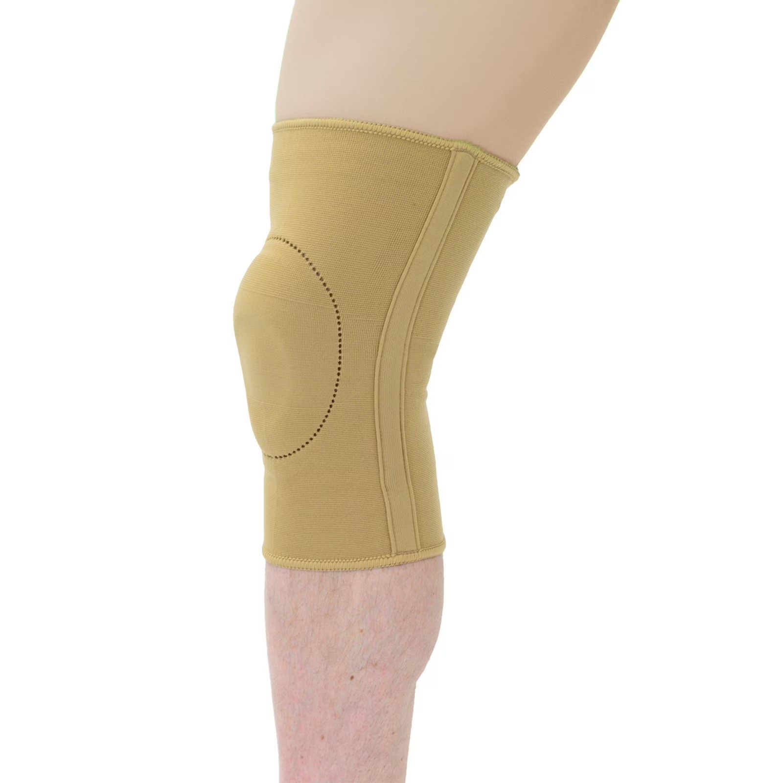 Knee Support Brace Elastic with Patella Silicone Ring Metal Stays for Pain