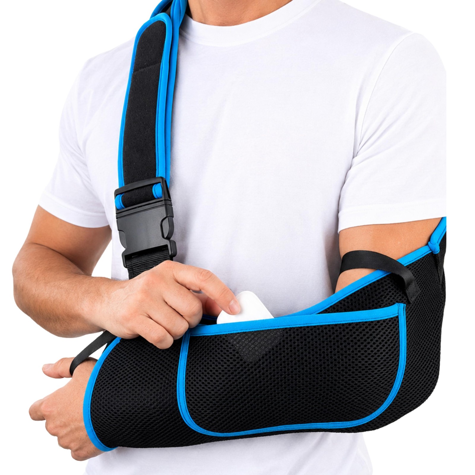 Arm Sling Shoulder Immobilizer, Adjustable Torn Rotator Cuff Injury Brace