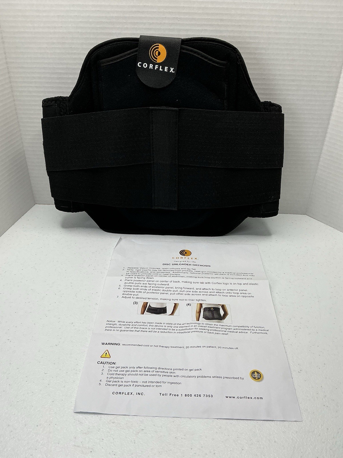 Corflex Outlast Lace Align Spine Lumbar Orthosis Back Brace X-small