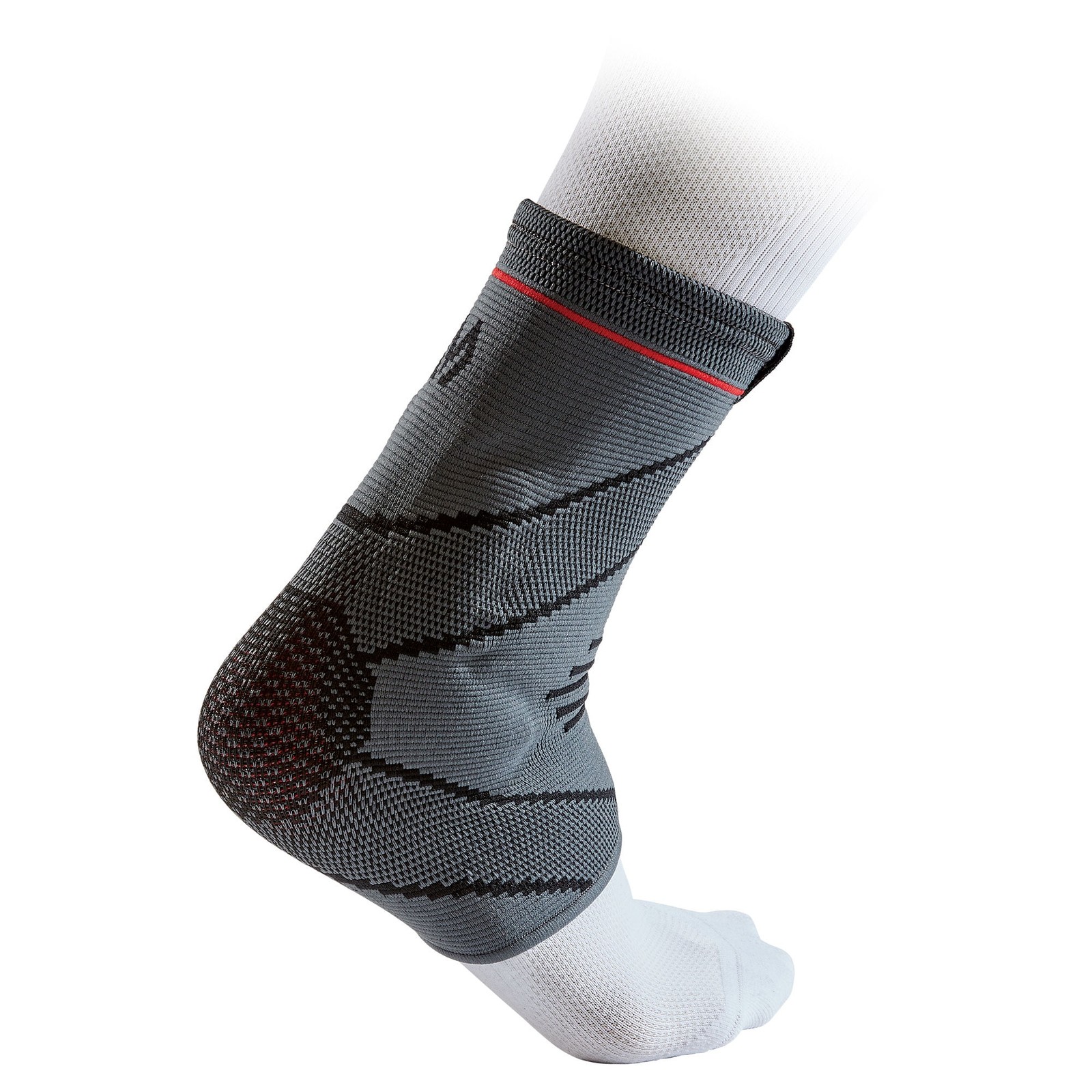 BLACK – MCDAVID ANKLE COMPRESSION KNIT SLEEVE W/ GEL BUTRESSES, SMALL/MEDIUM