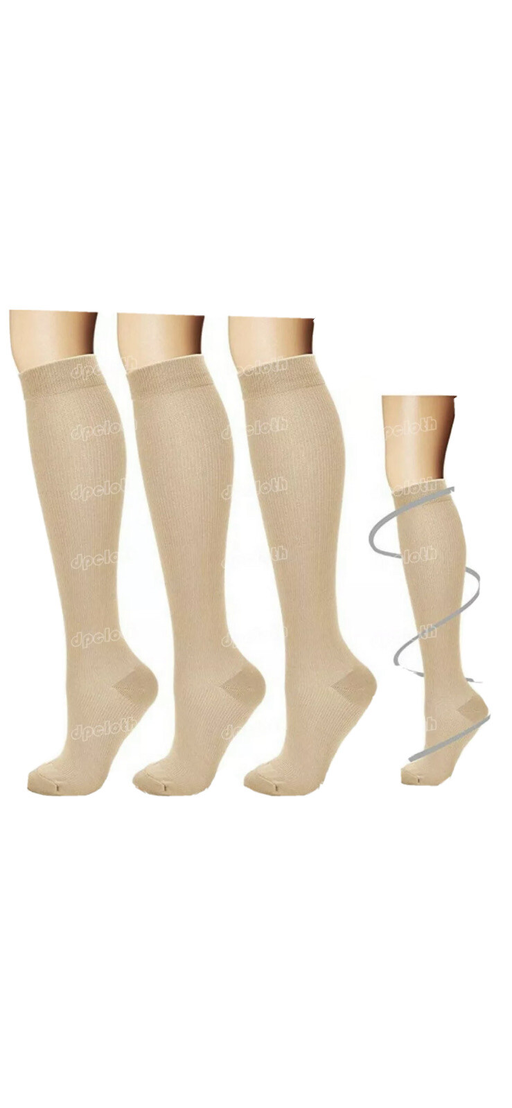 BLUETREE Compression Socks,3 pairs Compression Sock for Women & Men,Best For All