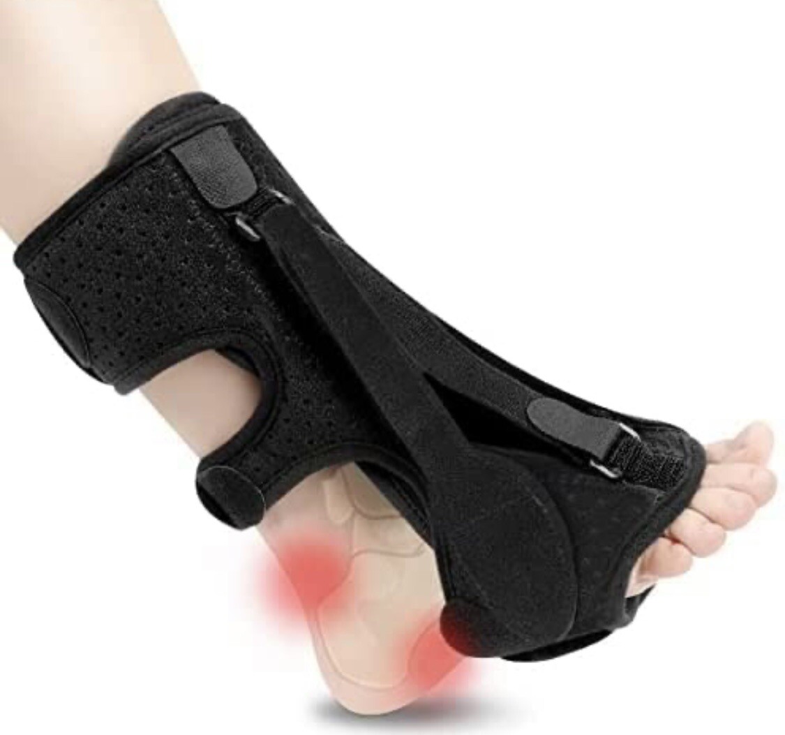 Upgrade Plantar Fasciitis Night Splint, Relief Brace, Foot Drop, Achilles Tendon