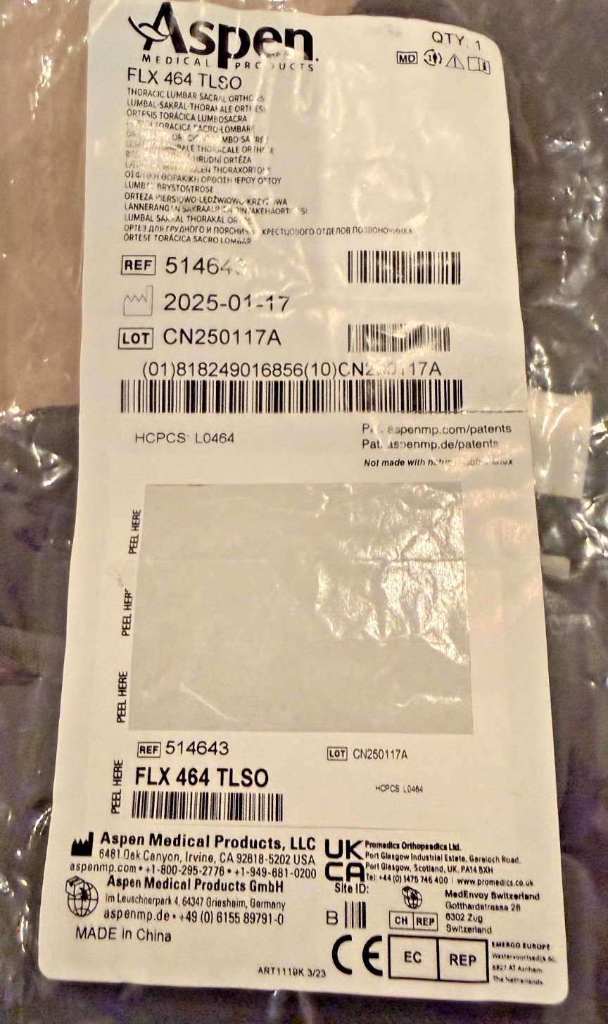 Aspen FLX 464 TLSO