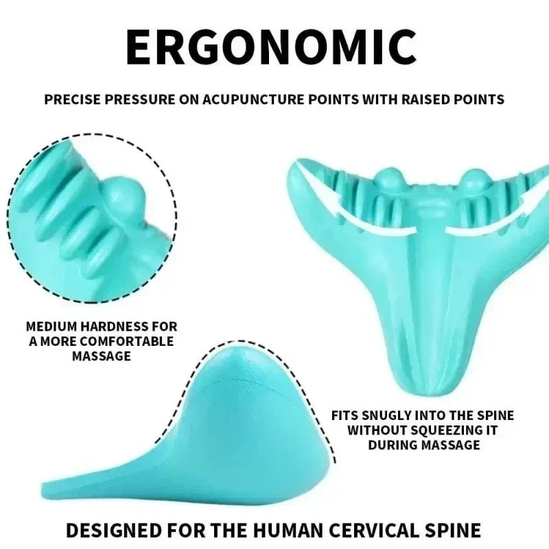 Neck Shoulder Relaxer Massage Rest Pillow Neck Stretcher Cervical Spine Health