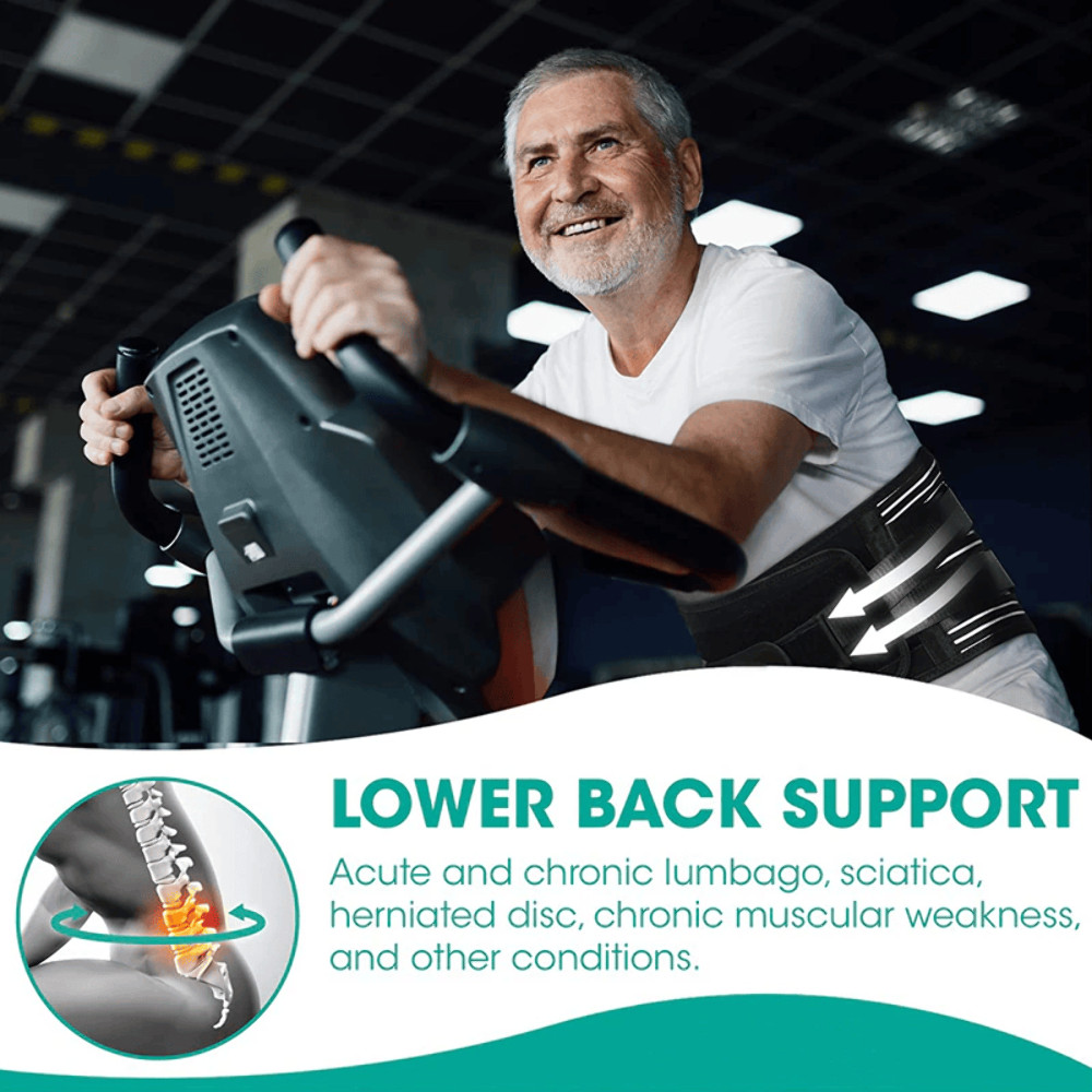 Adjustable Lower Back Support Brace Lumbar Pain Relief Waist Belt For Men Women