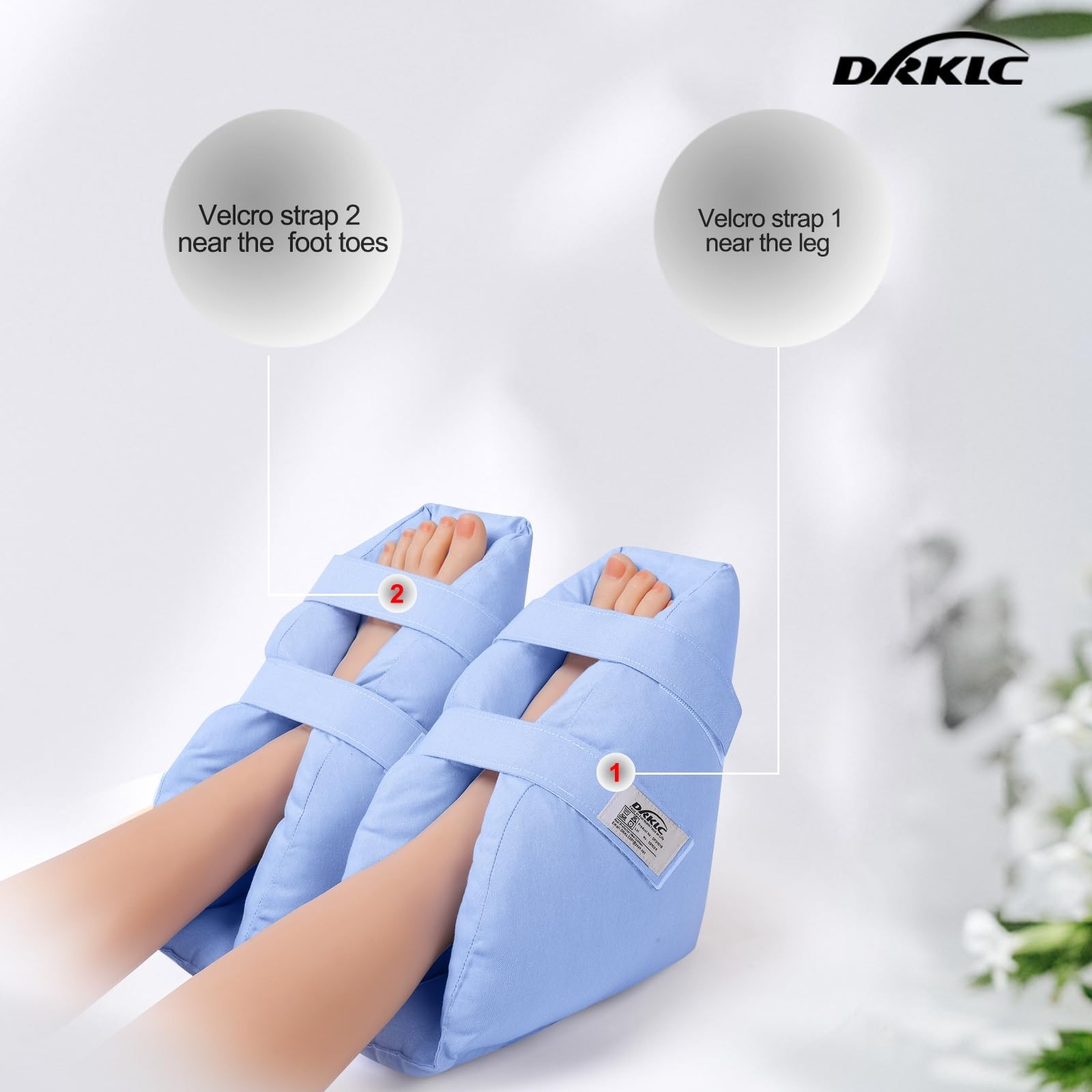 Adjustable Heel Protector Boot for Pressure Sores, Waterproof Foot Cast Cover, S