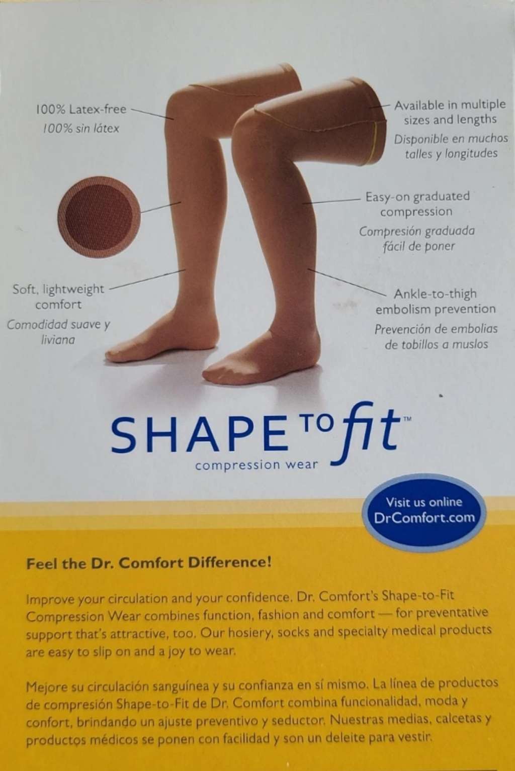 Anti-Embo Thigh High, Reg Length, Silicone Band, 18mmHg (Size: Small) Beige