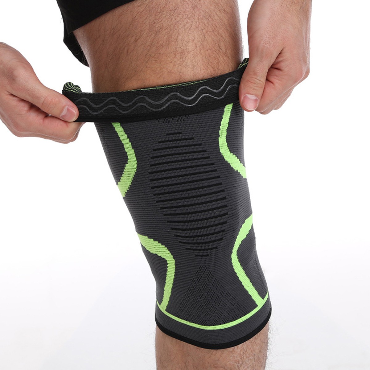 2PK Knee Compression Sleeve Support for Sport Arthritis Joint Pain Relief S-XXXL