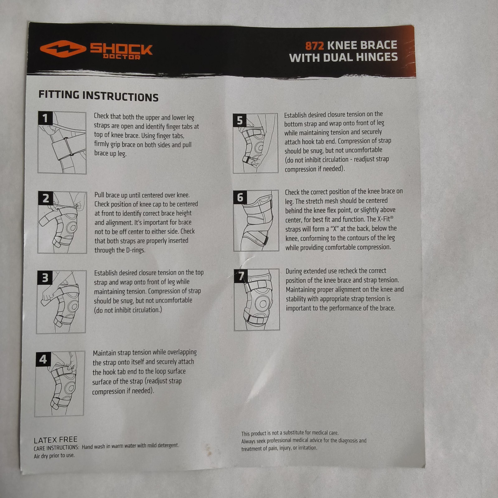 Shock Doctor 872 Knee Brace – XXL – Dual Hinged – Level 3 Maximum Support – New