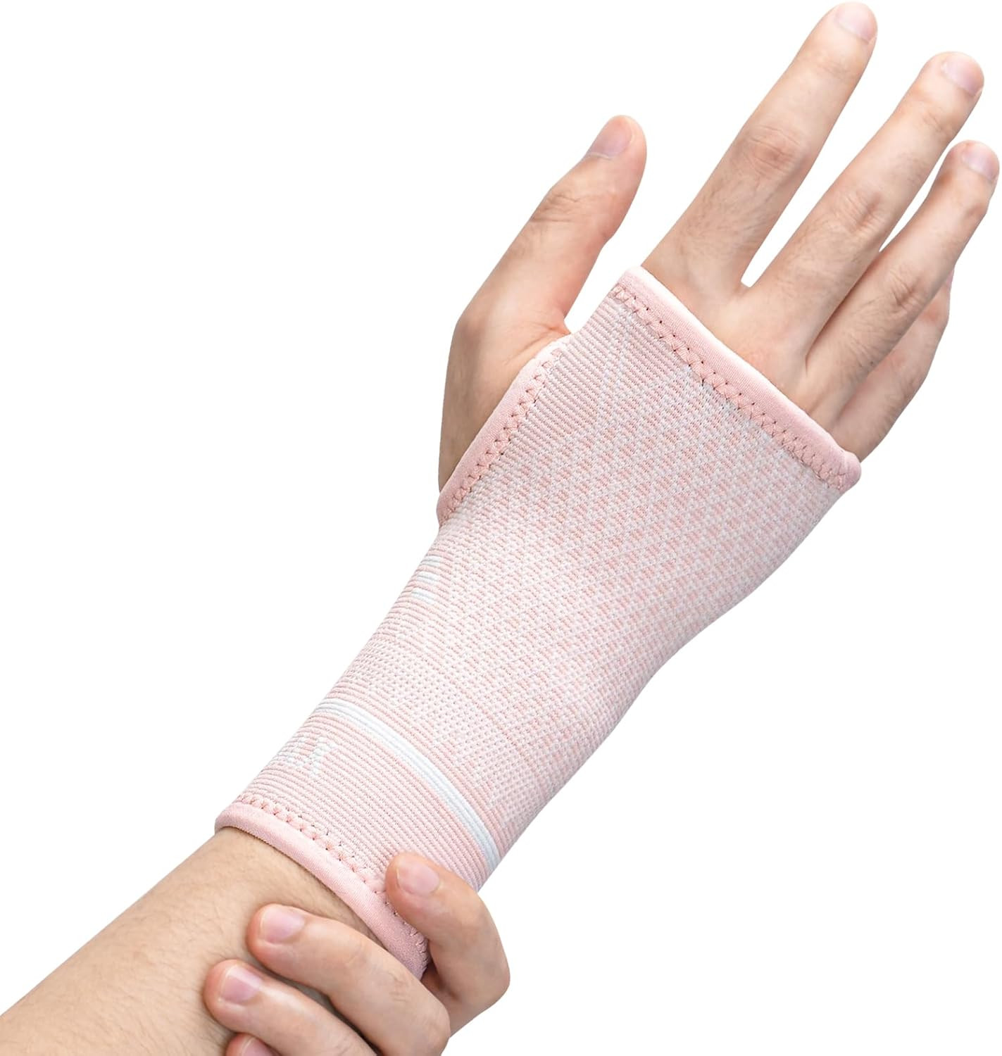 Copper Wrist Compression Sleeve 1 Pair, Comfortable Hand Brace Support for Arthr