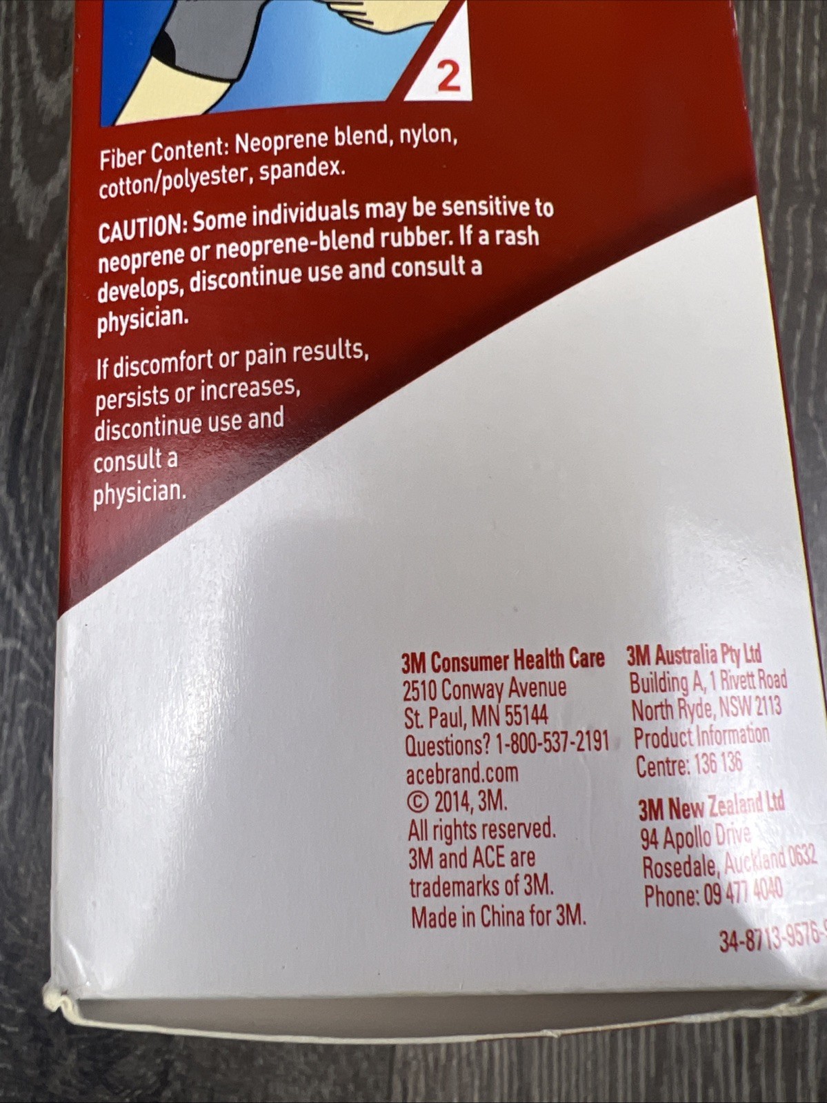 3M ACE Open Patella KNEE Support Level 2 Gel Cushion Size SM/M ~ 207732