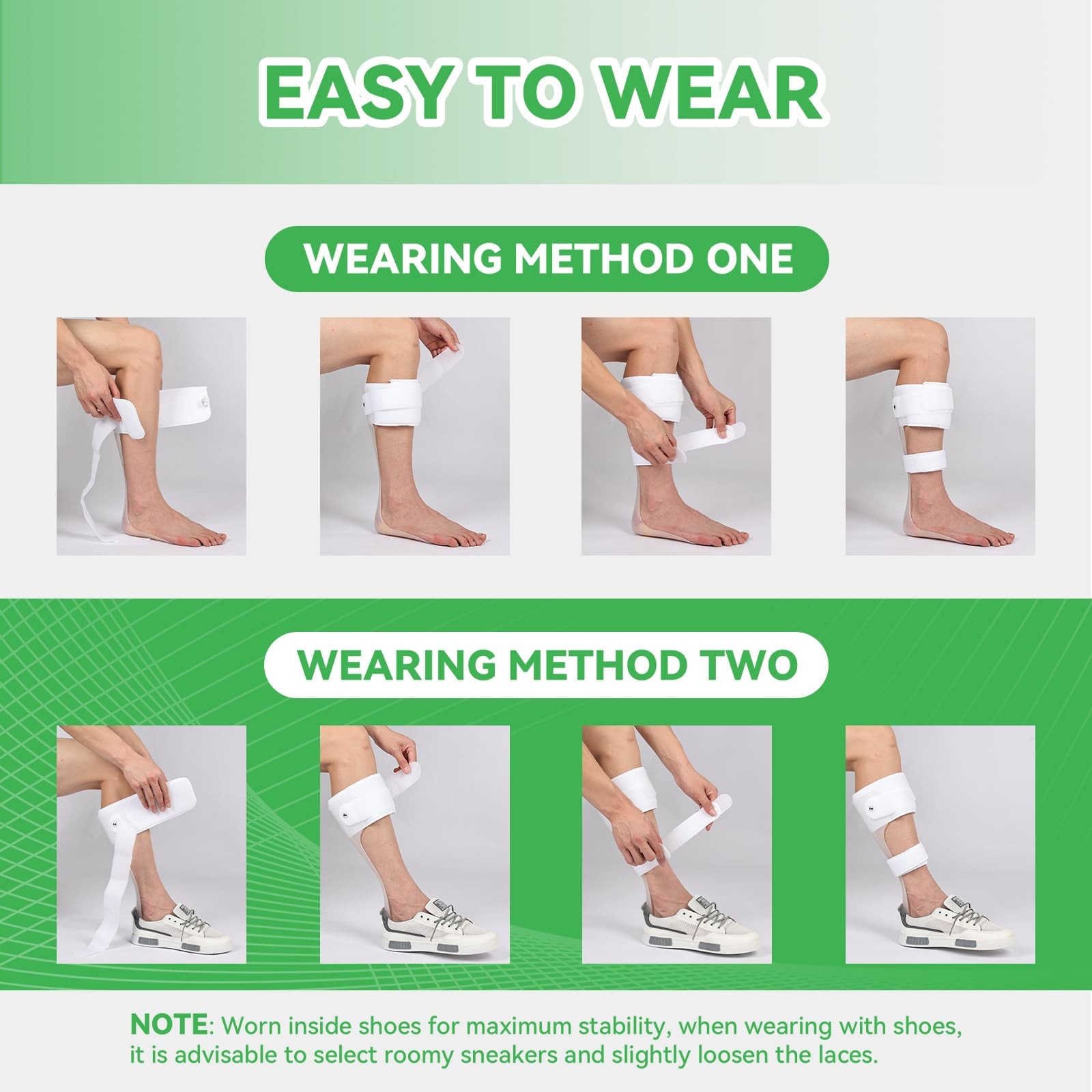 AFO Drop Foot Brace HalfSole Support For Stroke MS Hemiplegia XLRight