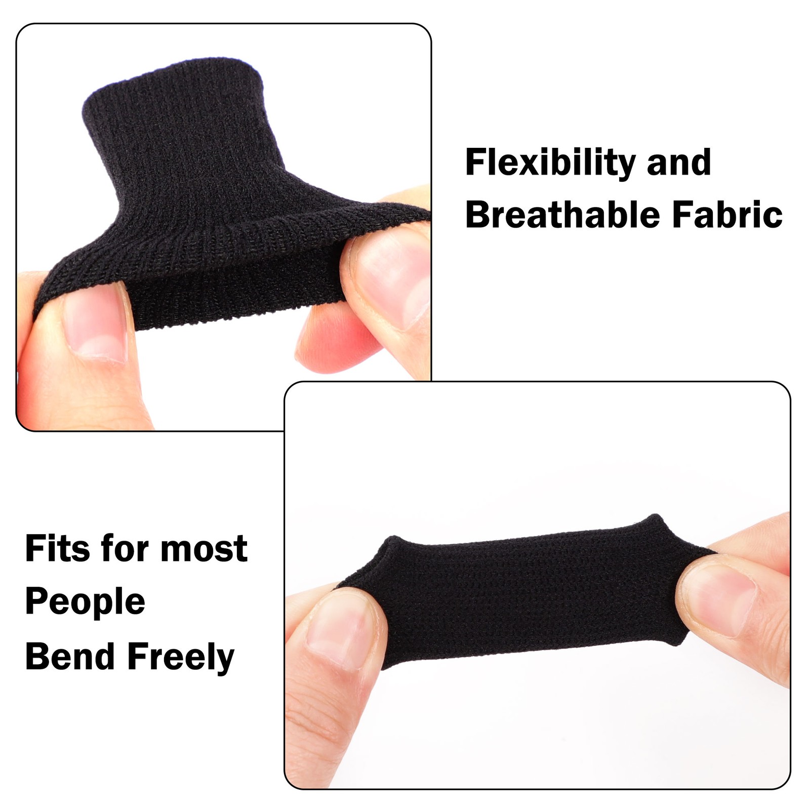 10PCS Sport Finger Sleeves Protectors, Elastic Thumb Brace Compression Covers