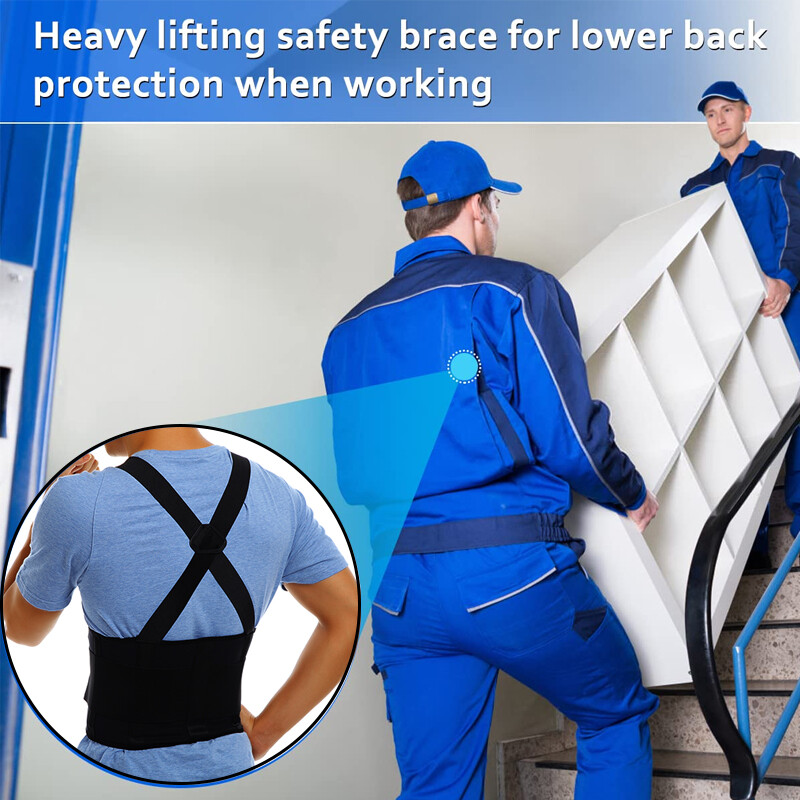 Heavy Duty Weight Lift Lumbar Lower Back Support Waist Belt,Brace Suspender Work