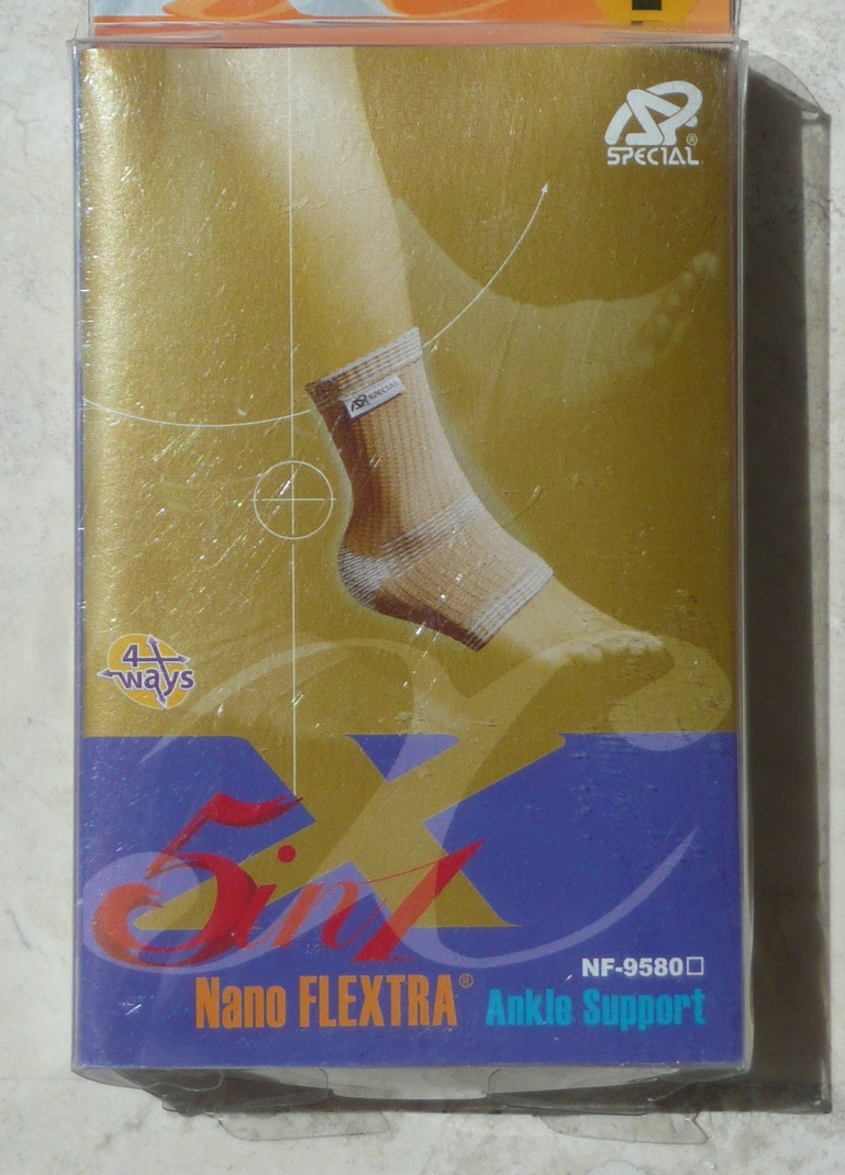 ANKLE SUPPORT, ANKLE BRACE, S,M,L,XL NanoFLEXTRA, OdorFree