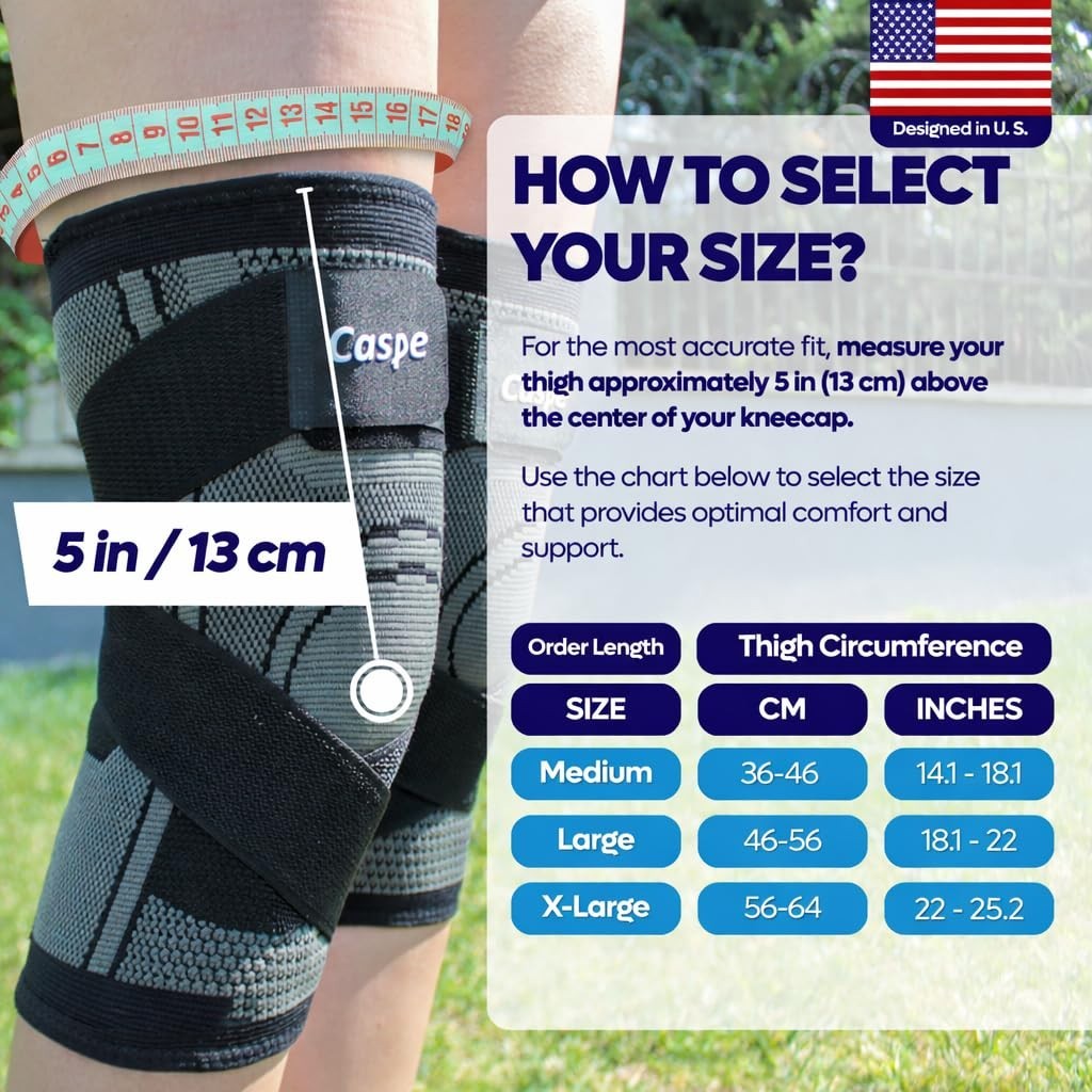 2-Pack Knee Sleeve Compression Brace Support Sport Joint Pain Arthritis Relief