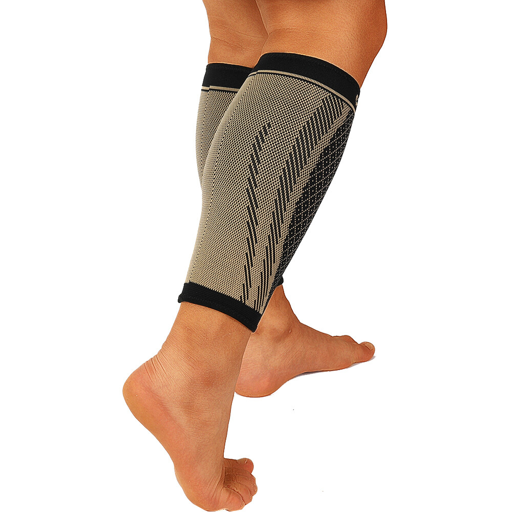 Copper Leg Compression Sleeve Calf Support Socks Brace Pain Relief Men Women Gym