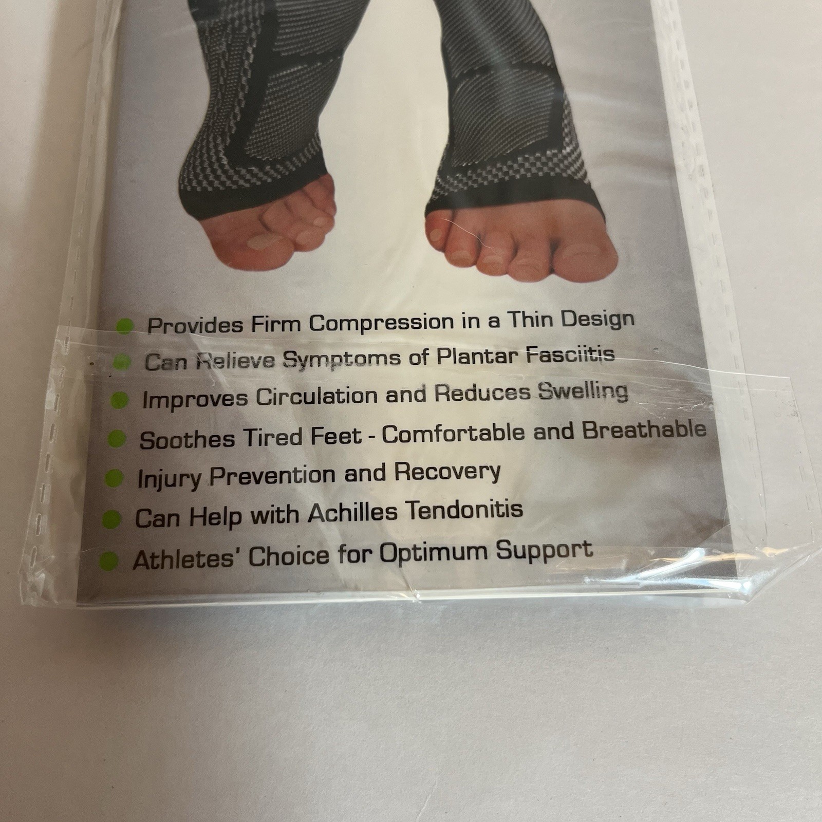 TechWare Pro Compression Ankle Foot Sleeve Size L/XL Unisex New