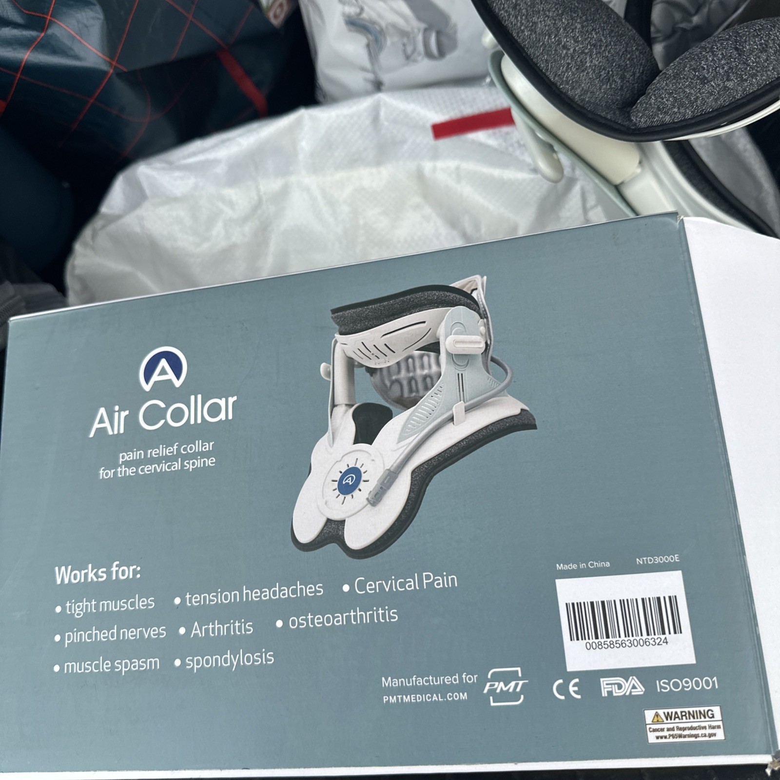 Cervical Traction Device with Air Collar – Inflatable Neck Stretcher for Pain
