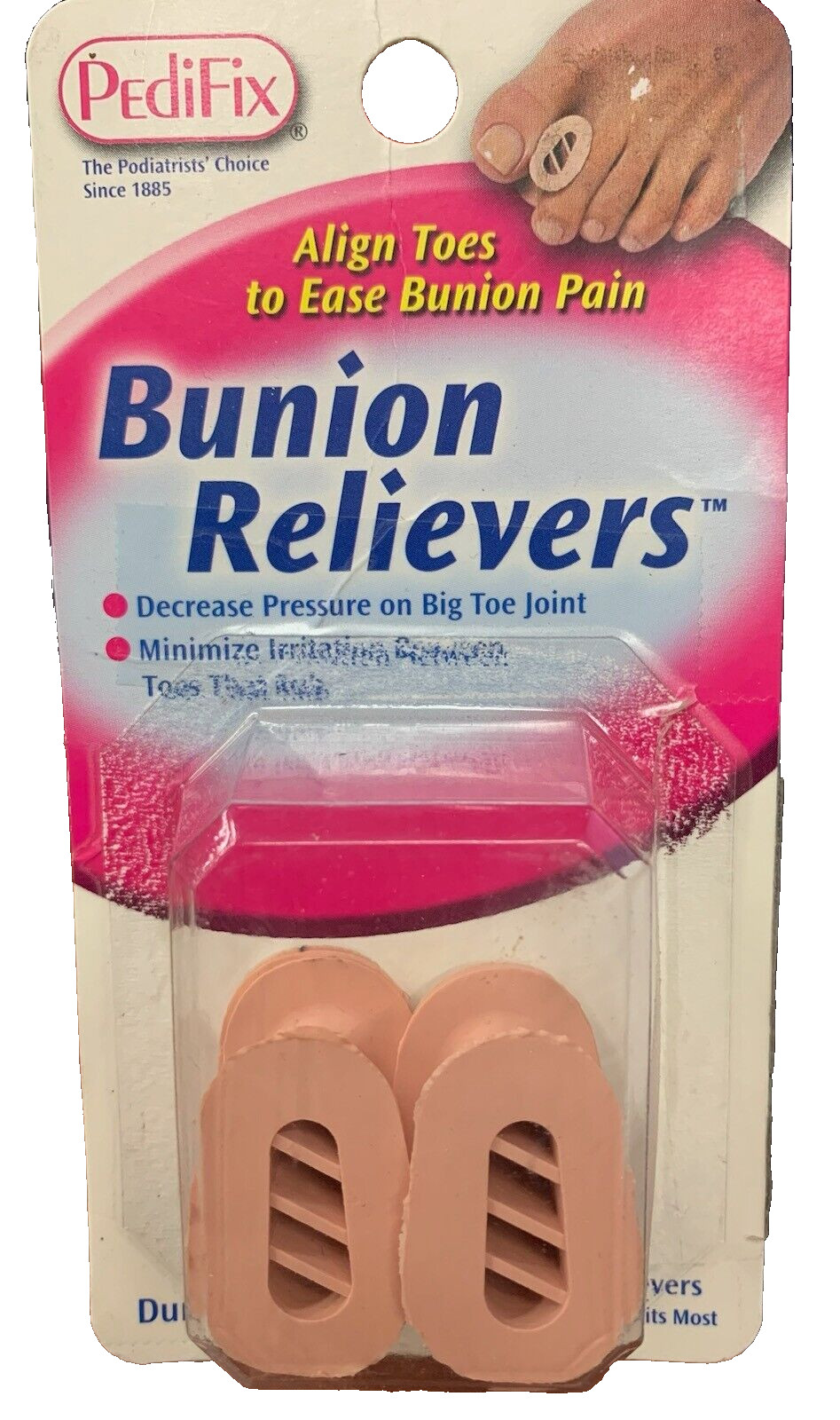 PediFix Podiatrists’ Choice Bunion Relievers, One Size Fits Most, 2/pk