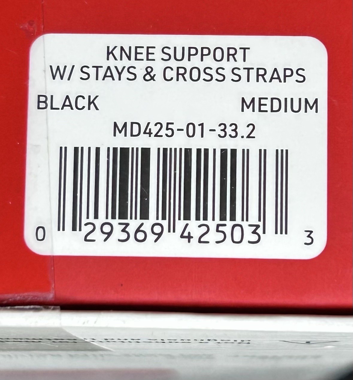 McDavid Knee Brace with Stays & Cross Straps Size Medium