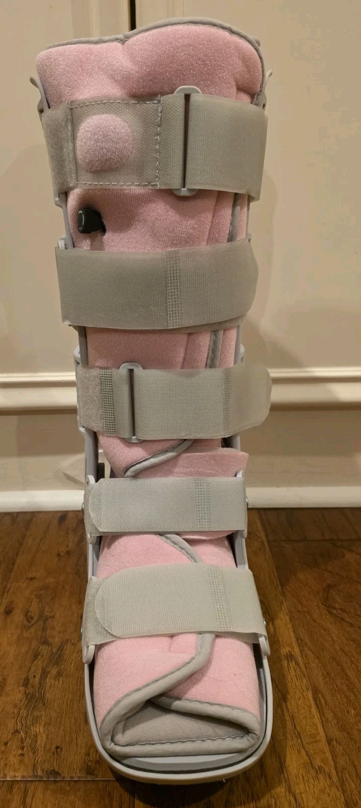 Pink Tall Adjustable Medical Walking Boot Medium Immobilization Leg Foot Air Cam