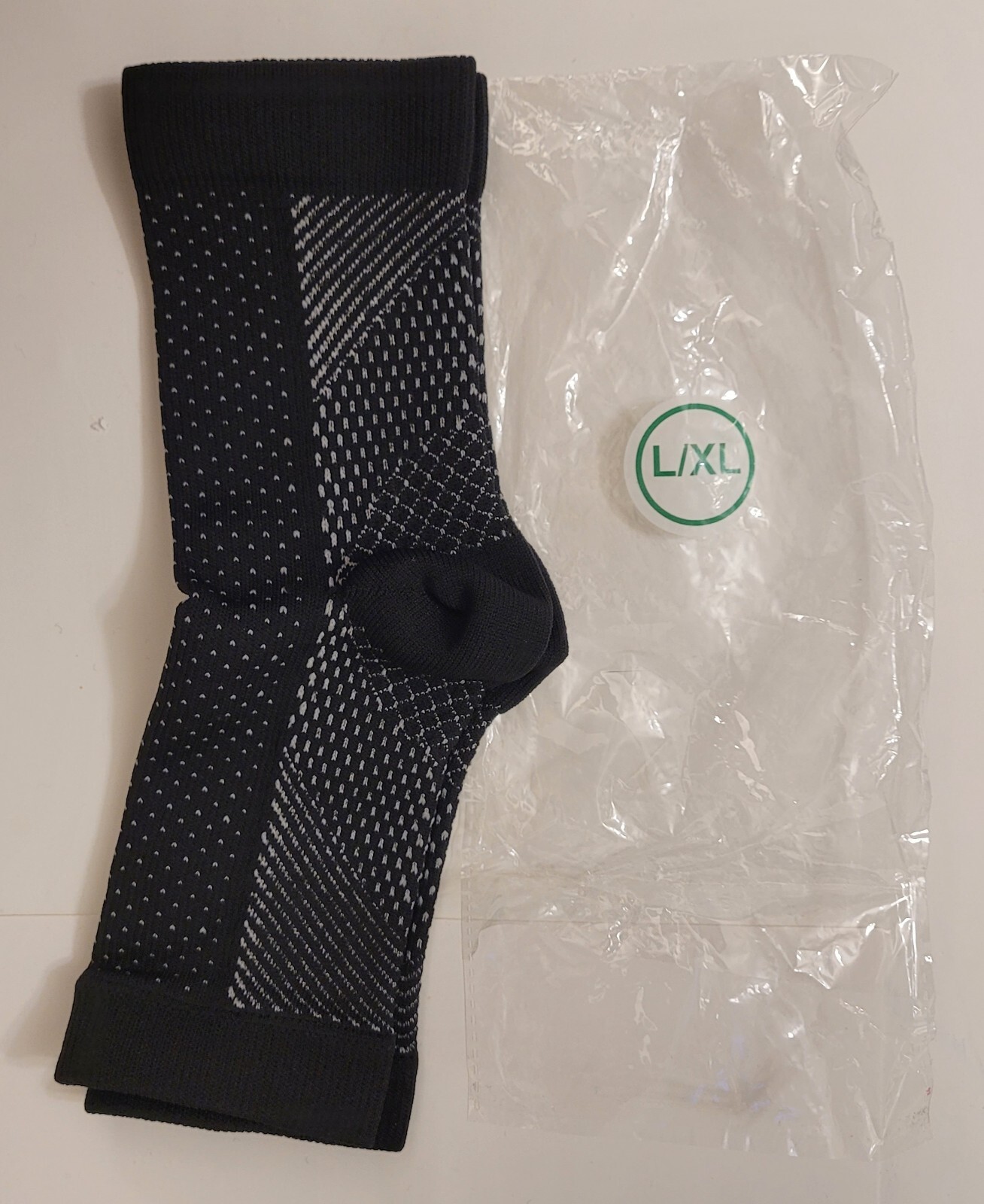 Arch Support Compression Sleeve Foot Tendon Plantar Fasciitis Pain Relief L/XL