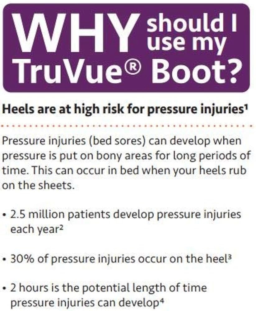 EHOB TruVue Standard Size Heel Protector Boot w/ Wedge REF: TRUVUESW010