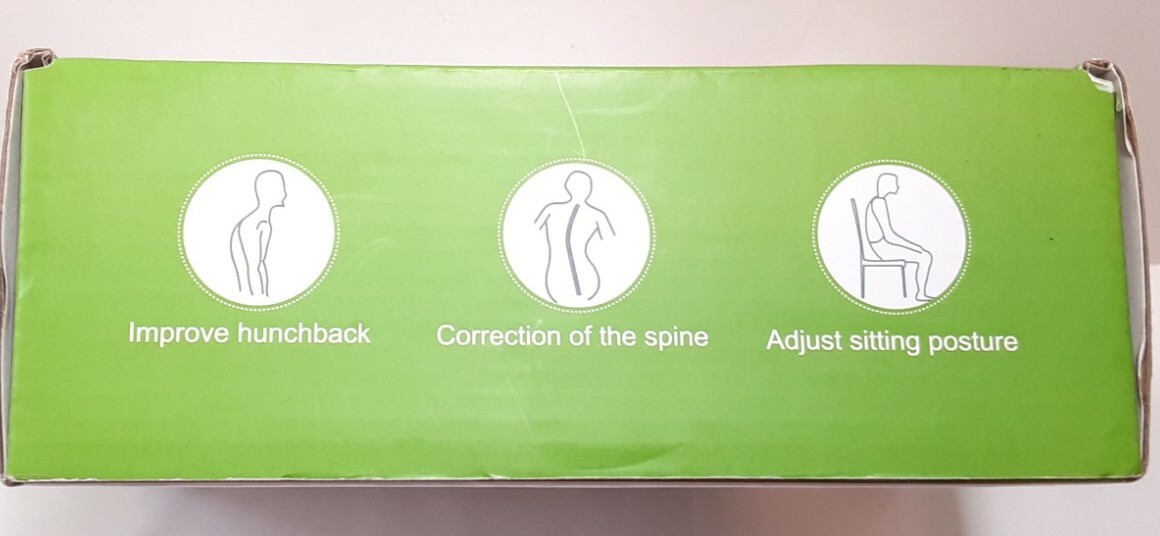 Adjustable Posture Corrector Black, New Open Box