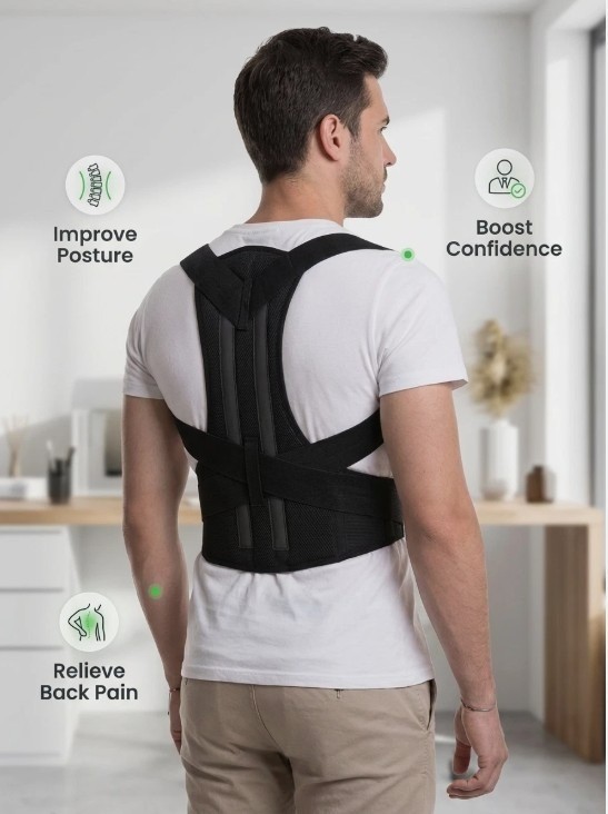 Posture Corrector Adjustable Back Brace Shoulder Support Back Straightener M
