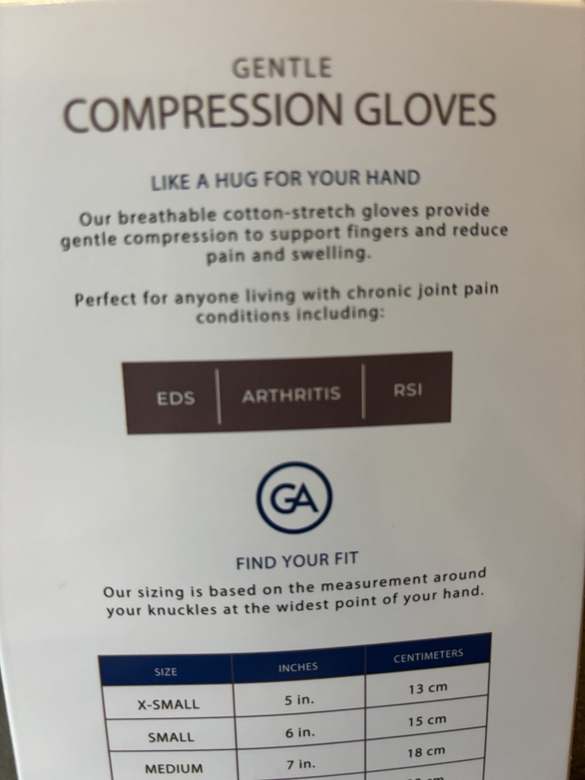 Grace & Able Gentle Compression Gloves Sz M Caramel Brown Arthritis EDS RSI New
